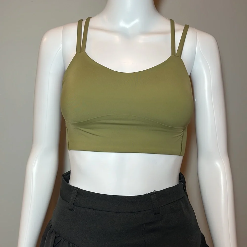 Lululemon Like a Cloud Bra Long Line B/C Cup Size 4 in Rosemary Green - Picture 5 of 7